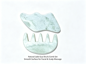 Planche de massage Gua Sha en jade Xiuyan naturel en forme de cœur, personnalisée en gros, pour le soin de la peau et la beauté, outil de massage pour spa et salon - Product Image 3
