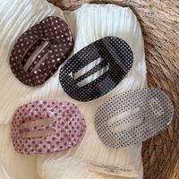 Nouvelles pinces à cheveux YJL en acrylique style abalone, ovales et creuses, pour femmes, accessoires de mode coréens