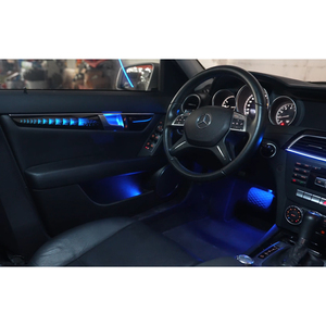 Upgrade 64 Color LED Interior Ambient <b>Lighting</b> for Mercedes-Benz C-Class (W204) 2008-2014 Trim <b>Accessories</b> Decoration - Product Image 2