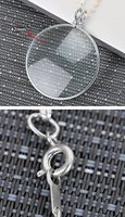 Loupe Collier 5X avec Pendentif, Monocle Loupe à Chaîne Longue de 35,4 Pouces avec Lentille en Verre Optique pour la Lecture et les Activités Extérieures