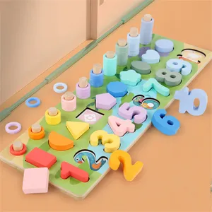 2312 Wooden Three In One Logarithmic Board Montessori Toys For 3 Year Old Wooden Educational Toys