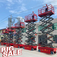 320 KG 400KG 8M 10M 12M 14M Élévation Aérienne Mobile Petite Aérienne Autopropulsée Mini Aérienne Ciseaux Ascenseur Électrique jusqu'à 10m