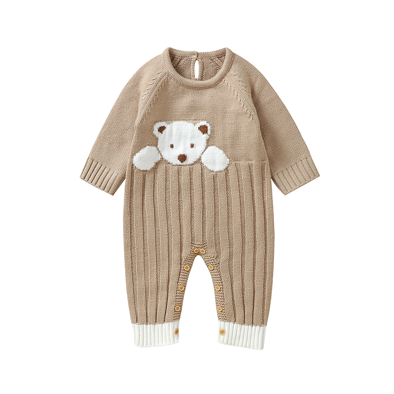 Mimixiong New Arrival OEKO-TEX Knitted Baby Romper – Newborn & Toddler Hoodie Jumpsuit Clothes