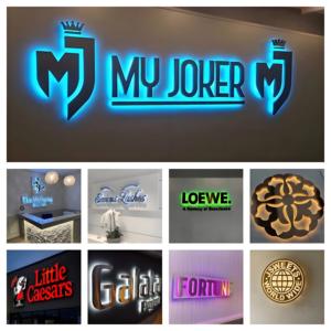 Tùy chỉnh Backlit Logo thư dấu hiệu cho kinh doanh ngoài trời Hiển thị sáng <span class=keywords><strong>Led</strong></span> nhà số chữ cái cho công ty xây dựng thương hiệu - Product Image 5