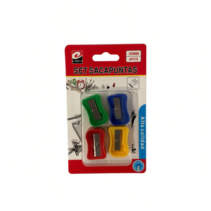 Set Sacapuntas Plastic 30mm 4Pcs Alta Calidad - Product Image 1