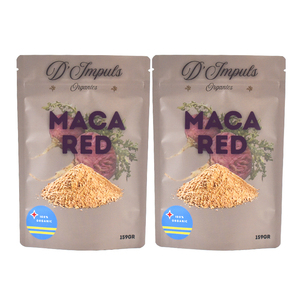 ถุงพลาสติกแบบซิปล็อคเนื้อแมทท์แบบกำหนดเองได้ พร้อมซิปแบบตั้งได้ สำหรับบรรจุผงซูเปอร์ฟู้ด ผงมาคา - Product Image 3