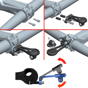 Bán Chạy Nhất Comput Máy Tính Phía Trước Combo Điều Chỉnh Ra Xe Đạp Đèn Pin Gắn Kết - Product Image 2
