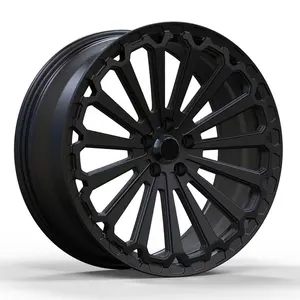 Jantes de carro em liga de alumínio forjado R20 5x108 para Jetour Traveler 2023 preto fosco popular com vários raios 17 18 19 20 21 polegadas