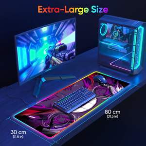 <span class=keywords><strong>Alfombrilla</strong></span> de Ratón <span class=keywords><strong>Personalizada</strong></span> Long Gengar, Tamaño Grande 90*40 RGB, <span class=keywords><strong>Alfombrilla</strong></span> de Ratón LED <span class=keywords><strong>900x400</strong></span> 4mm, <span class=keywords><strong>Alfombrilla</strong></span> de Escritorio para Juegos - Product Image 6