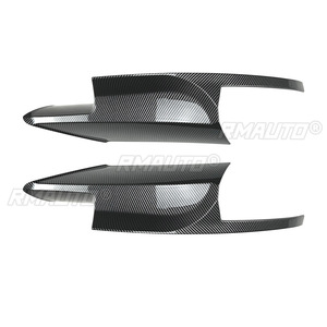 Protector de Parachoques Delantero para Auto, Aspecto Negro Brillante/Carbono, Difusor Angular, Spoiler, para BMW Serie 5 M5 F10 2011-2017 - Product Image 3