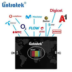 Lintratek Big Coverage Booster 5 Band Gsm Cdma Lte 800 900 1800 2100 2600mhz 2G 3G 4G AGC Mobile Signal Boosters