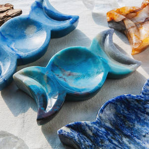 Cuenco de Cristal Curativo de 15 CM con Forma de <span class=keywords><strong>Caramelo</strong></span>, Hecho a Mano, de Alta Calidad, Grabado con Tema de Amor, para Regalo - YINGLAI - Product Image 3