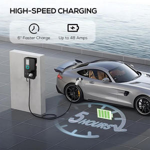 สถานีชาร์จรถยนต์ไฟฟ้าที่ได้รับการรับรองจาก FCC ใหม่ พร้อมอินเทอร์เฟซ CCS2 รองรับ <span class=keywords><strong>32A</strong></span>/40A/48A/80A พร้อมอะแดปเตอร์ GBT สำหรับใช้งานกลางแจ้ง มาตรฐาน IP55 กำลังไฟ 7KW สีดำ แบบติดผนัง - Product Image 6