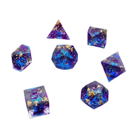 Lot de 7 dés polyédriques personnalisables en résine RPG Dragon Dungeon DND Taille standard Logo personnalisé écologique Rôle D & D