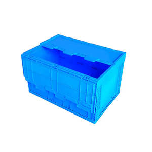 Virgin Material 66L Foldable <b>Plastic</b> <b>Crate</b> Collapsible Heavy Duty Storage Box Stackable Use - Product Image 2