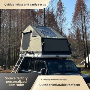 Customized Overnight <b>Inflatable</b> Roof Tent Thickened Outdoor Lightweight <b>Car</b> Self-driving Rain-proof SUV Four-season Rain-proof D - Product Image 4