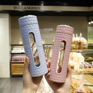 Bouteille d'eau en verre moderne et tendance pour enfants, usage scolaire, capacité 450 ml, multicolore, vente en gros directe usine, rentrée scolaire - Product Image 4