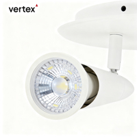 Spotlight réglable à trois têtes rotatives GU10 pour salle de bain, éclairage nordique exclusif transfrontalier Vertex, montage en surface