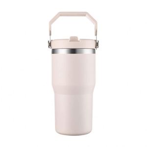 Gobelet isotherme à double paroi en acier inoxydable avec poignée confortable, tasse de voyage isolée sous vide de 20 oz pour utilisation en voiture - Product Image 4