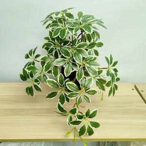 Planta Artificial Colgante Schefflera de Siete Estrellas, Decoración de Pared Interior, Follaje Artificial para Hogar, Bodas y Hoteles - Product Image 2
