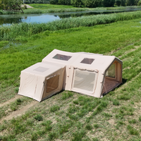 Carpa de Camping Resistente para Venta al por Mayor, Carpa Grande para Exteriores de Montaje Rápido con Cuatro Habitaciones, Refugio para Glamping, Proveedores de Campamentos