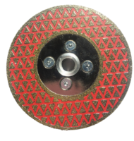 Disque de meulage diamanté blanc électroplaqué industriel 115mm/125mm OEM pour granit/marbre/pierre/béton, alésage 22.23, bride M14, 22mm