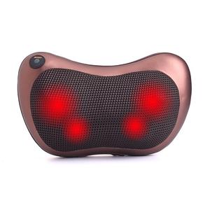Masajeador de cuerpo completo para la cabeza y la espalda, almohada de masaje de cuello vibrador infrarrojo <span class=keywords><strong>shiatsu</strong></span> con calor, gran oferta - Product Image 1