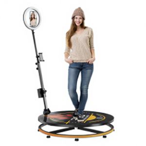 Photomaton 360° 68/80/100cm Prêt à l'emploi Compatible iPad Appareil <span class=keywords><strong>Photo</strong></span> Reflex Smartphone Métal Wi-Fi Télécommande Contrôle par <span class=keywords><strong>Application</strong></span> - Product Image 1