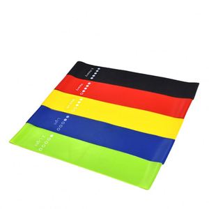 Bande de résistance de yoga 5 couleurs en caoutchouc, fabriquée en usine BSCI, pour exercices corporels et thérapie physique - Product Image 1