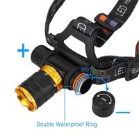 Phare LED rechargeable super lumineux pour la plongée, la pêche sous la pluie-Phare sous-marin étanche avec source d'alimentation 6V DC