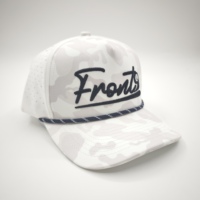 Gorra Deportiva de 5 Paneles de Diseño Premium con Bordado a Mano, Estampado Argyle, Leopardo, Frutas, Dobby, Puntos, Ajustable, Logotipo Metálico, Impermeable, Bicolor