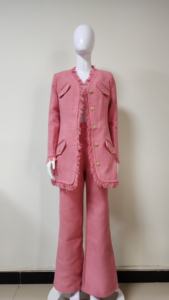 Conjunto de dos piezas a la moda para mujer, trajes y esmoquin, abrigo y pantalón, para invierno, <span class=keywords><strong>A6013</strong></span> - Product Image 3