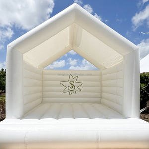 Château gonflable commercial blanc pour enfants à vendre - Product Image 1