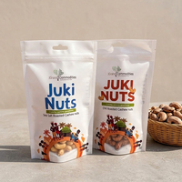 Op maat gemaakte printbare food grade granola plastic ziplock zakken met hersluitbare sluiting voor noten, cashewnoten en andere voedingsmiddelen, staande pouch verpakking met transparant of mat venster, Doypack zak