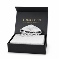 Boîte d'emballage de luxe avec impression de logo personnalisée, boîte cadeau en papier pliable magnétique pour cosmétiques, emballage de vêtements