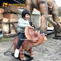Benim Dino L-76 gerçekçi robotik dinozor bebek satılık Triceratops