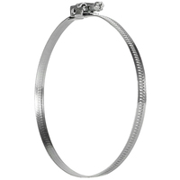 Collier de serrage réglable en acier galvanisé de 11 pouces Collier de serrage à bande à dégagement rapide pour tuyaux Fixation zinguée