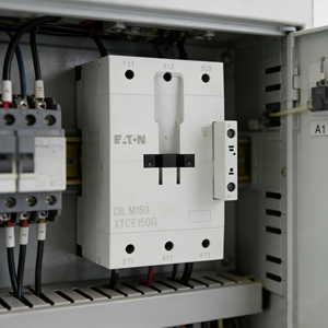 Contactor <span class=keywords><strong>Eaton</strong></span> <span class=keywords><strong>DILM150</strong></span>(RDC24), 3 Polos, 150A, 75 KW, 24 - 27 V CC, Funcionamiento CC, Terminales de Tornillo - Product Image 5