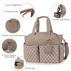 Borsa a Tracolla Colefa 2026 Nuova con Motivo Geometrico Stampato, Porta Ciuccio, Borsa per Maternità da Viaggio e Outdoor - Product Image 3