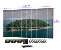 Écran LED de location extérieur 5x3m P2.976, pas de pixel de 2,9 mm, étanche IP65, résolution 8K, HDR10+, affichage pour événements