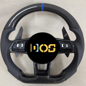 Volant DOS pour Volkswagen Mk7 <span class=keywords><strong>Golf</strong></span> <span class=keywords><strong>7</strong></span> R Mk6 Mk5 GTI GTD GTS <span class=keywords><strong>GTE</strong></span> GLI R-Line CC, personnalisation du volant en daim - Product Image 6
