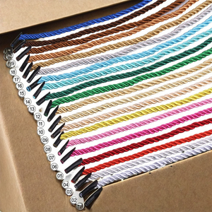 Bán Buôn <span class=keywords><strong>4</strong></span> Mm Vòng 3 Sợi Dây Xoắn Xử Lý Bền <span class=keywords><strong>Polyester</strong></span> Bao Bì Sợi Dây Thừng Cho Quà Tặng Túi - Product Image 3