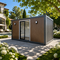 Maison conteneur portable de luxe en acier, préfabriquée, non finie, avec protection solaire en verre, disponible en 20, 40 et 30 pieds