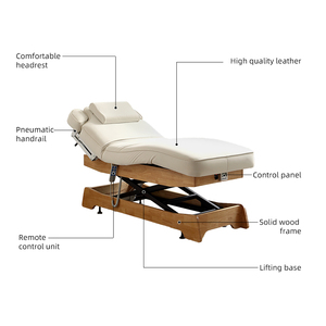Camilla Eléctrica SHILU con Altura Ajustable para Tratamientos Faciales, Spa, Centro de Estética y Salón de Belleza - Product Image 5