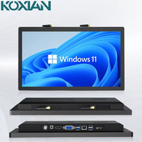 PC industriel 18,5 pouces avec support VESA, écran étanche IP65, système Windows 11, tactile capacitif, ordinateur tout-en-un