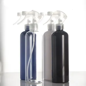 Flacone Spray in plastica con grilletto da 500ml flacone Spray per capelli bianco nero trasparente