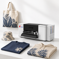 Printer DTF 330mm dengan Printhead F1080, Kontrol Ponsel, Desain AI, Sirkulasi Tinta Putih untuk Pencetakan Kaos