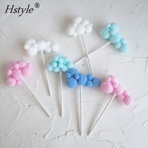 Decorazione per Torta Colorata a Forma di Nuvola Arcobaleno per Compleanno di Ragazzi e Ragazze PQ293 - Product Image 1