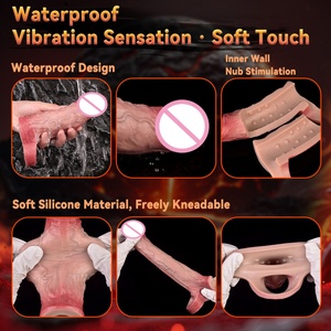 Juguetes Sexuales OS-ADLV5069, Vibrador, Funda para Pene, Juguetes Sexuales Masculinos, Extensor de Pene, Dildo, Anillo Vibrador para Pene - Product Image 4