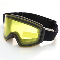 Lunettes de ski personnalisées Lunettes de neige pour adultes avec verres interchangeables Lunettes de ski magnétiques anti-buée Lunettes de snowboard vente en gros